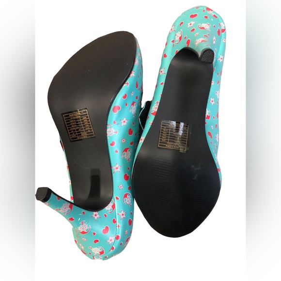 Tuk Anchors Away Rockabilly high heel shoes - Picture 5 of 8